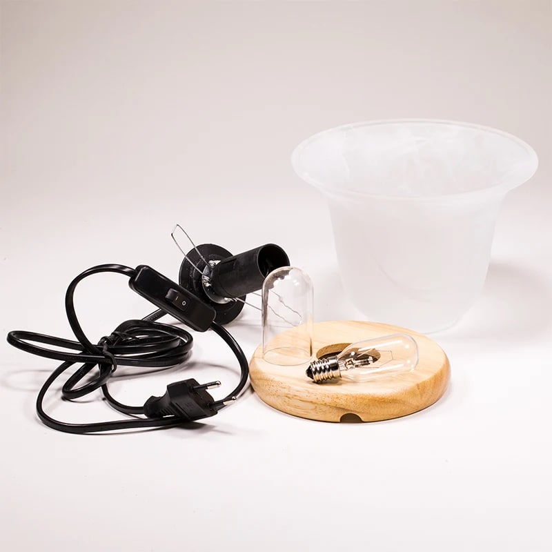 Lampe cristaux d'Améthyste et sel d'Himalaya