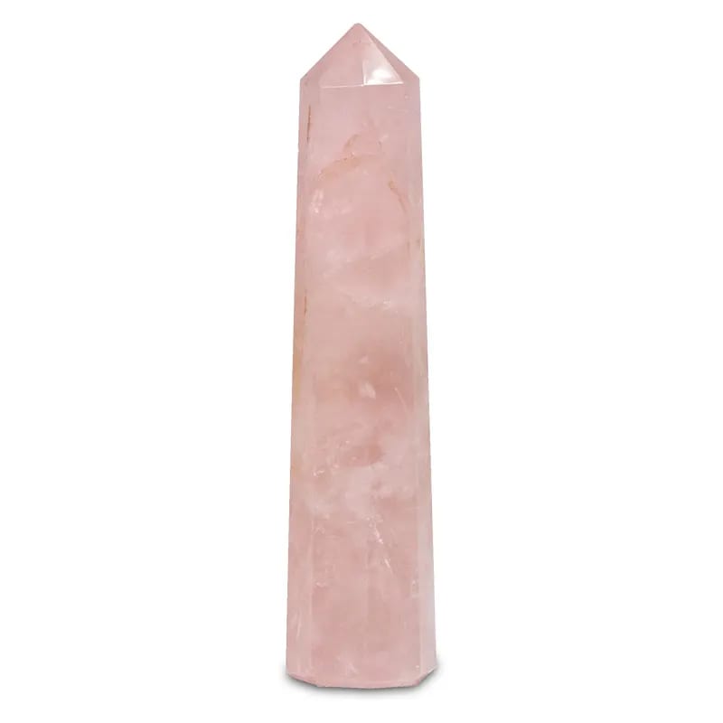 Obélisque de quartz rose