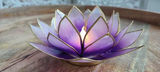 Eclairage d’ambiance Lotus violet