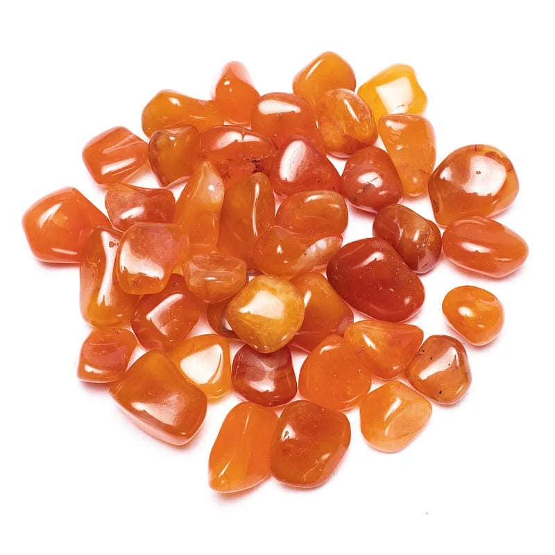 Cornaline pierre polie