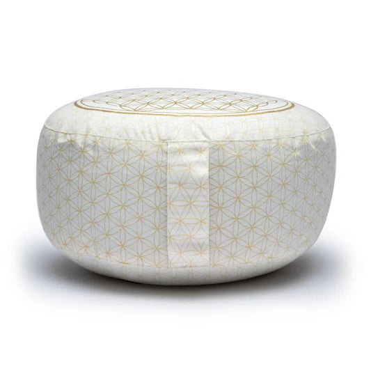 Coussin de méditation Fleur de vie coton bio