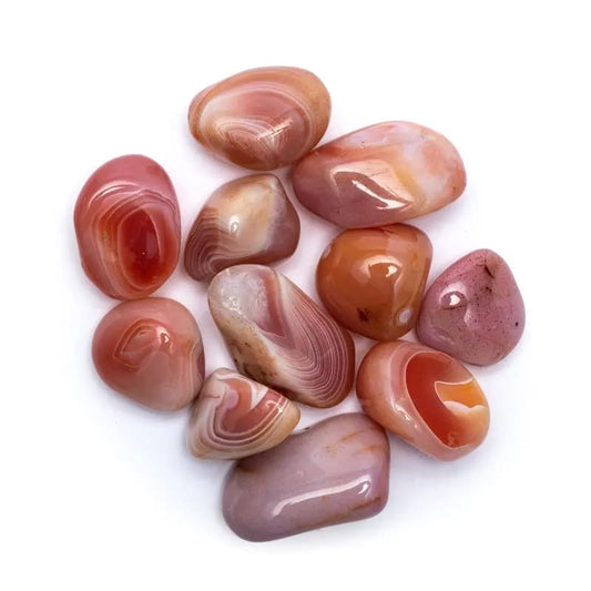 Agate abricot pierres polie